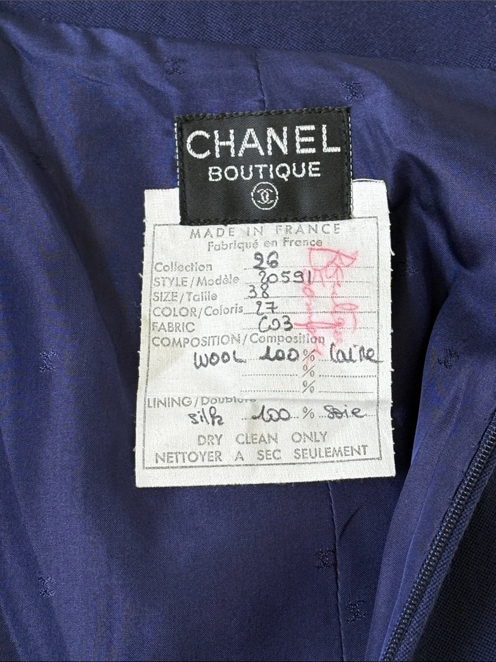 CHANEL Vintage Wool Skirt - Fall 1991